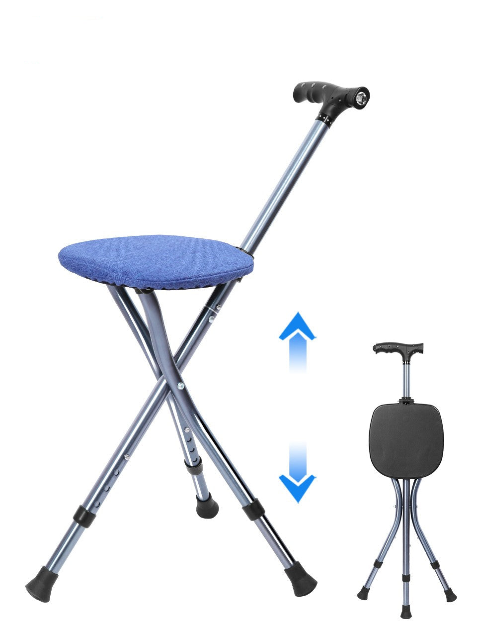 Bengala com Assento Dobrável